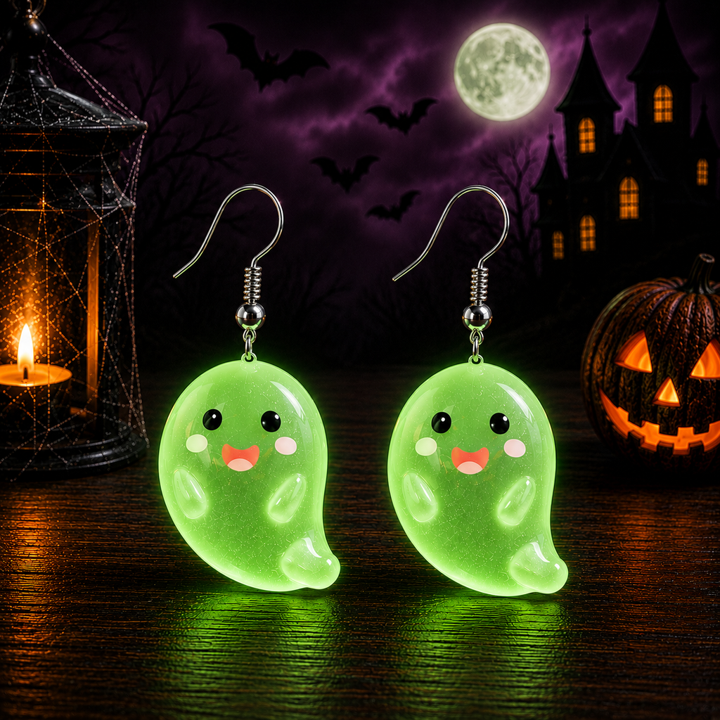 Glowy Boo Dangle Earrings