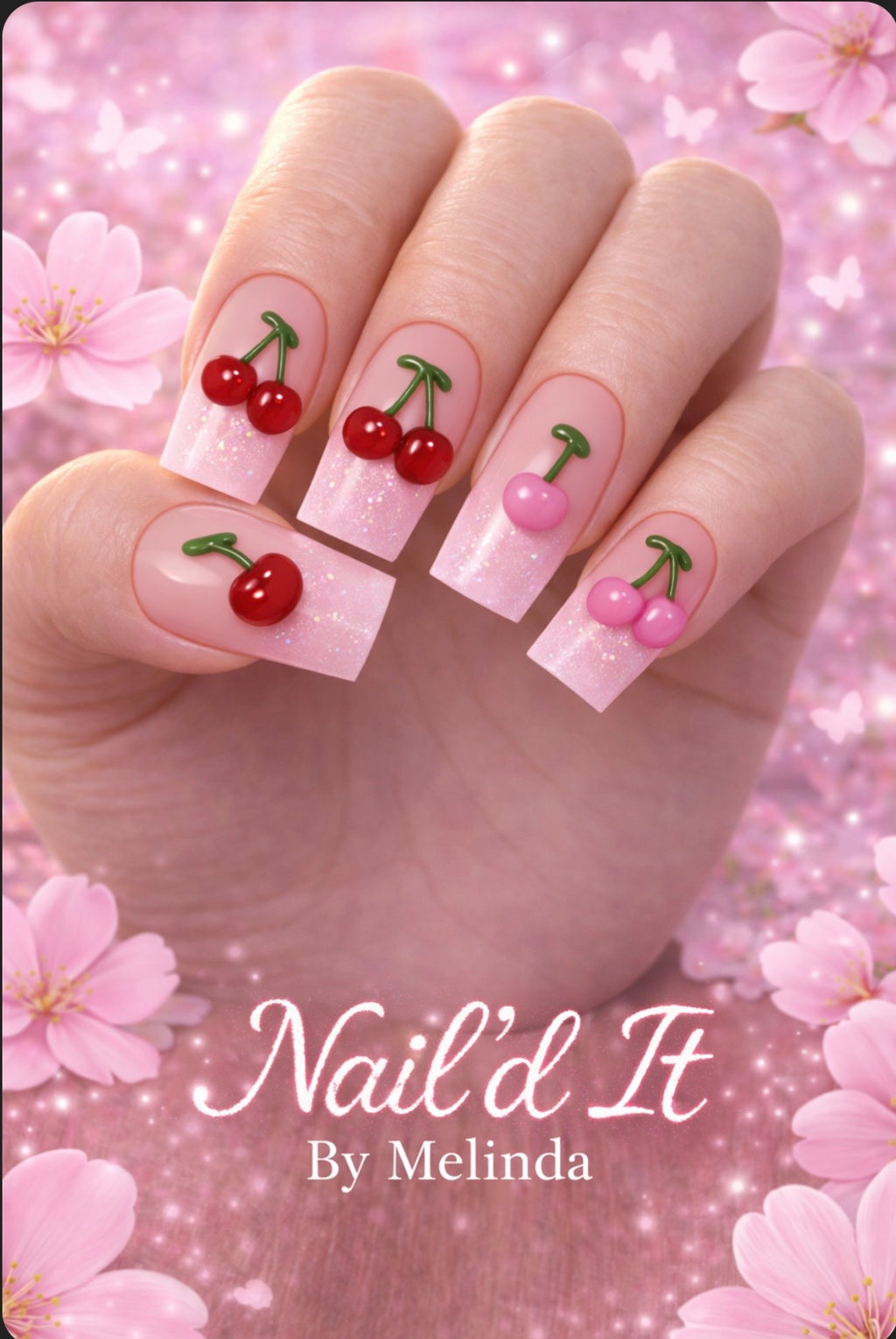 Sweet Cherry Charm Set