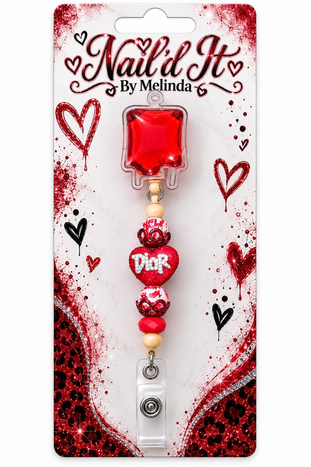 Blood Donor Heart Badge Reel