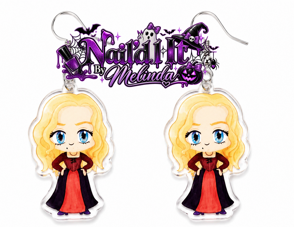 Hocus Pocus Acrylic Dangle Earrings