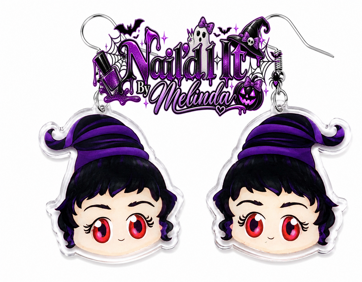 Hocus Pocus Acrylic Dangle Earrings