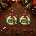Basic Grinch Stanley Cup Acrylic Dangle Earrings