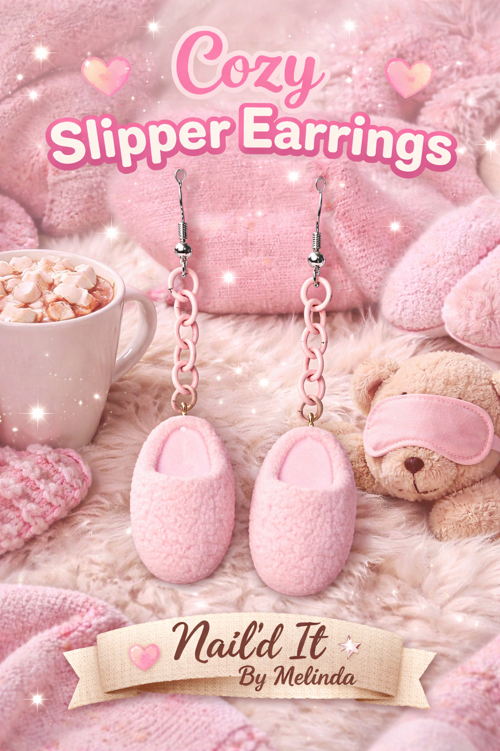 Cozy Queen Slipper Earrings