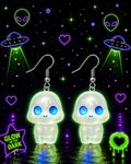 Lil' Alien Glow Dangle Earrings