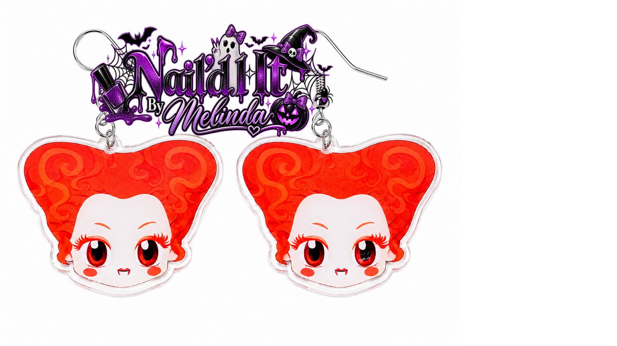 Hocus Pocus Acrylic Dangle Earrings