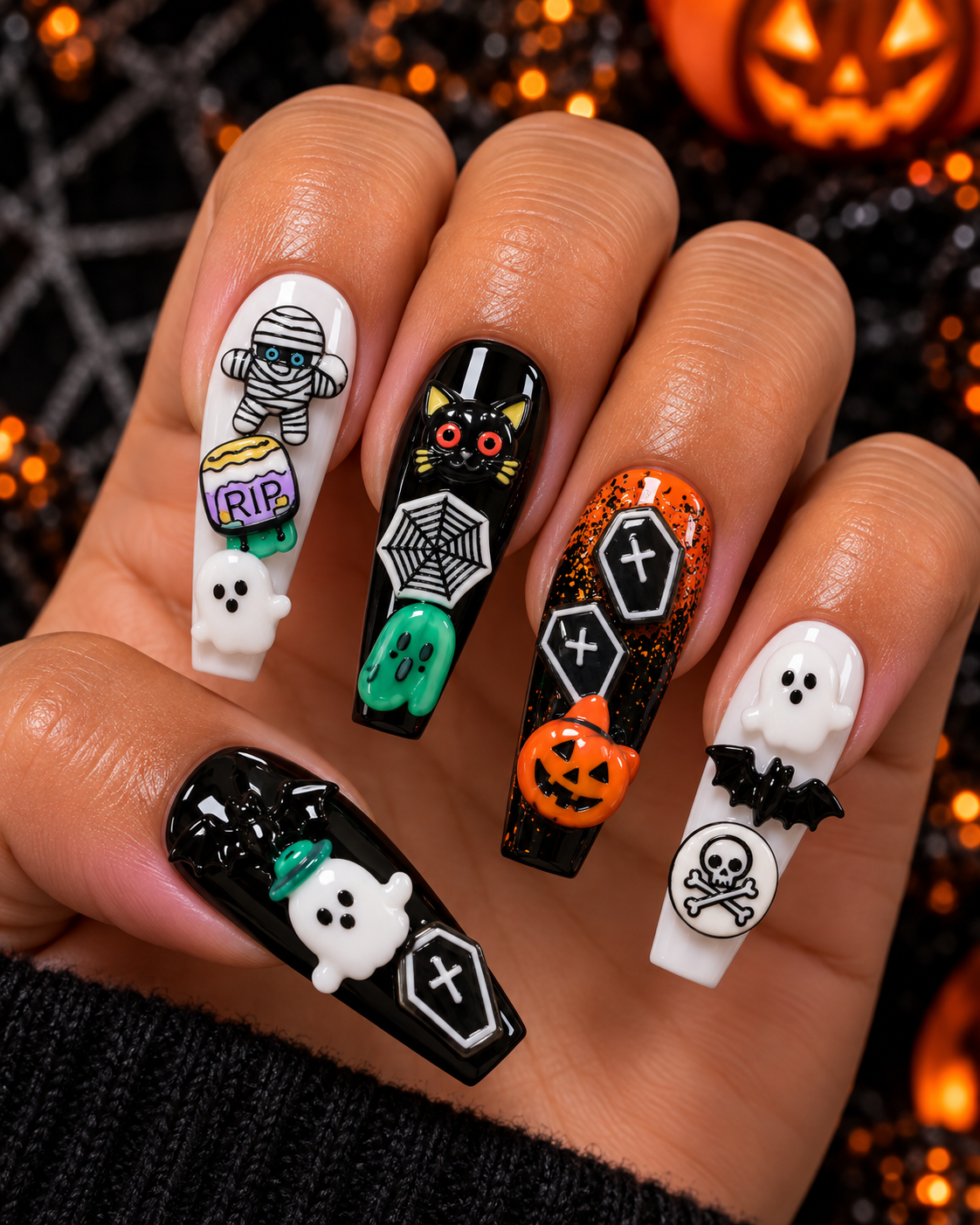 Halloween Mini Nail Charms Mix