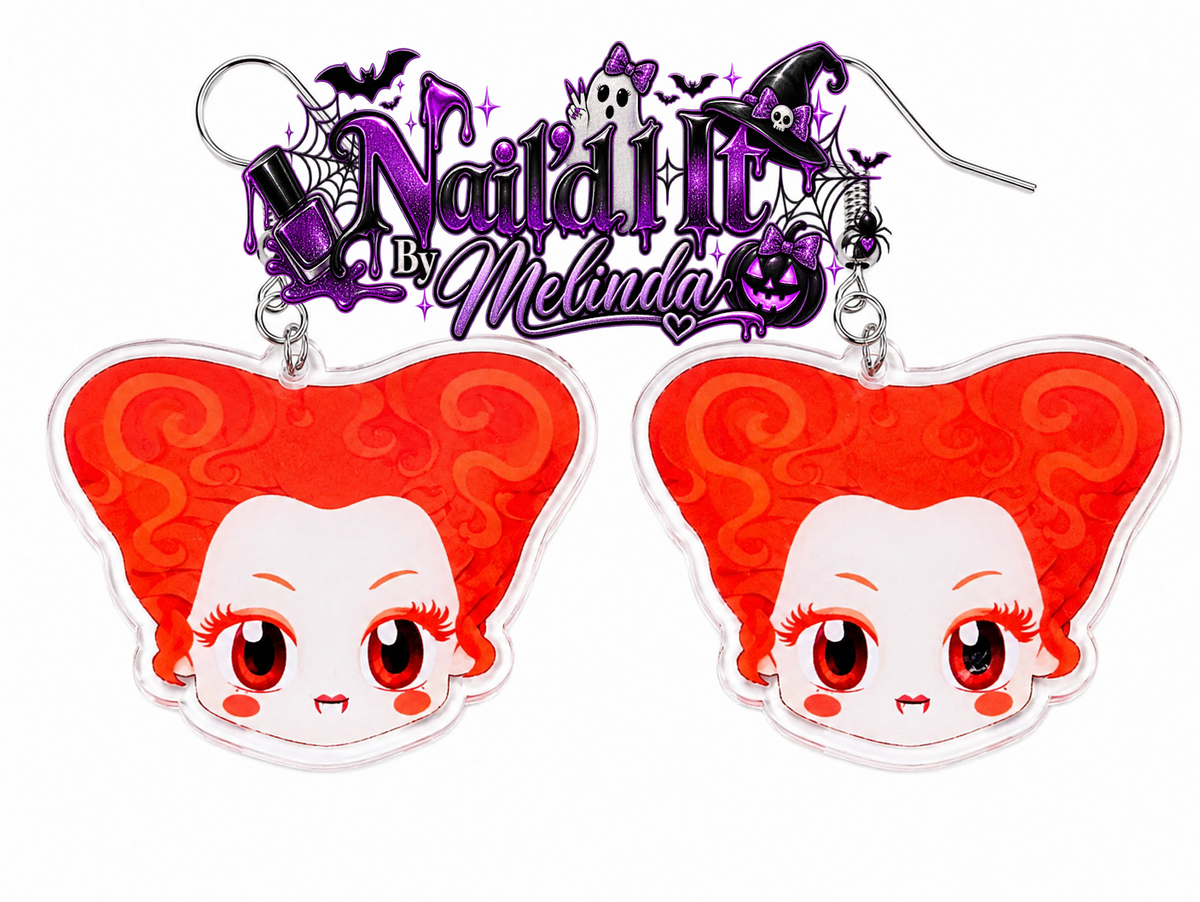 Hocus Pocus Acrylic Dangle Earrings