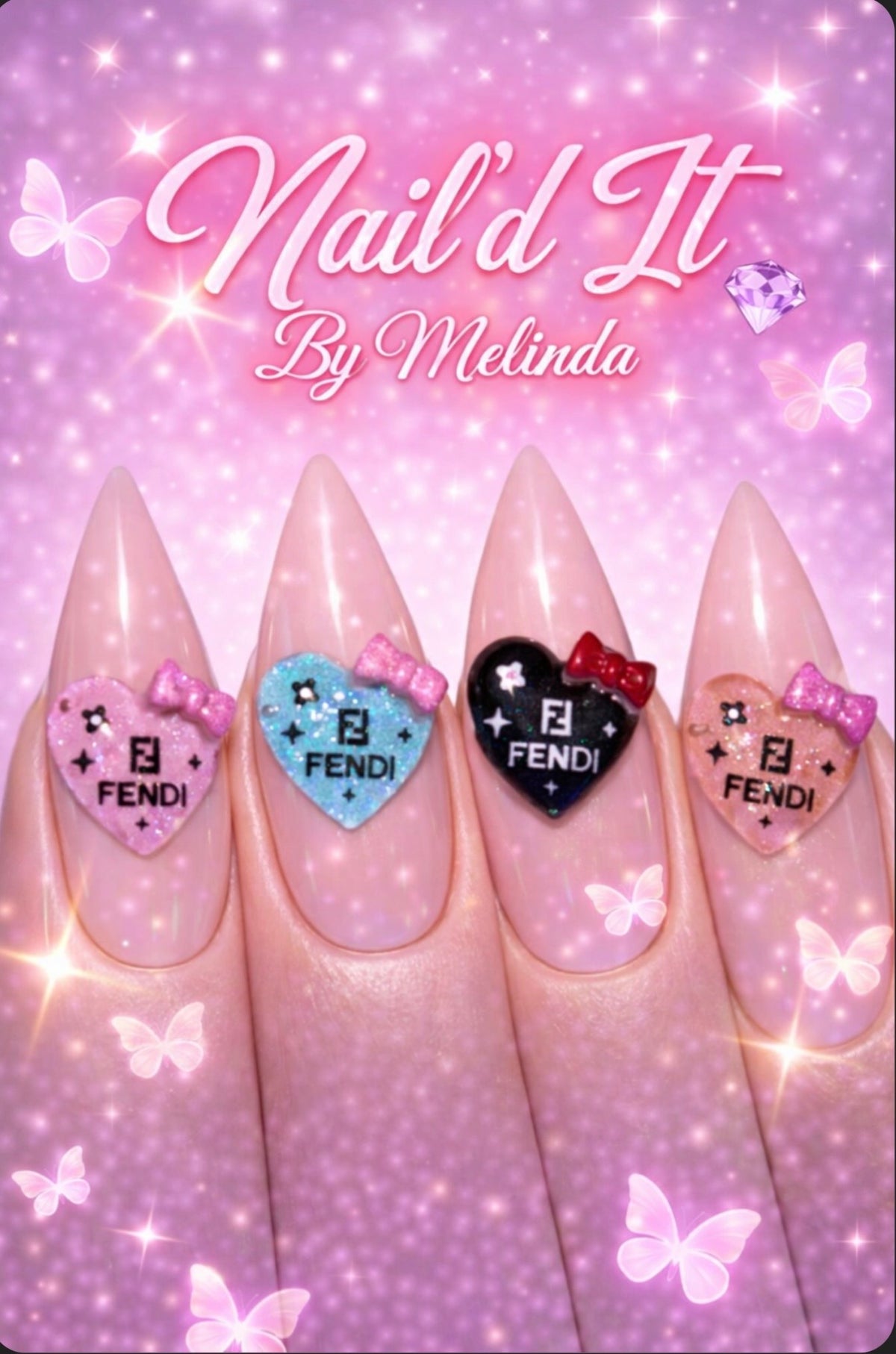 Luxe FF Heart Bow Charms