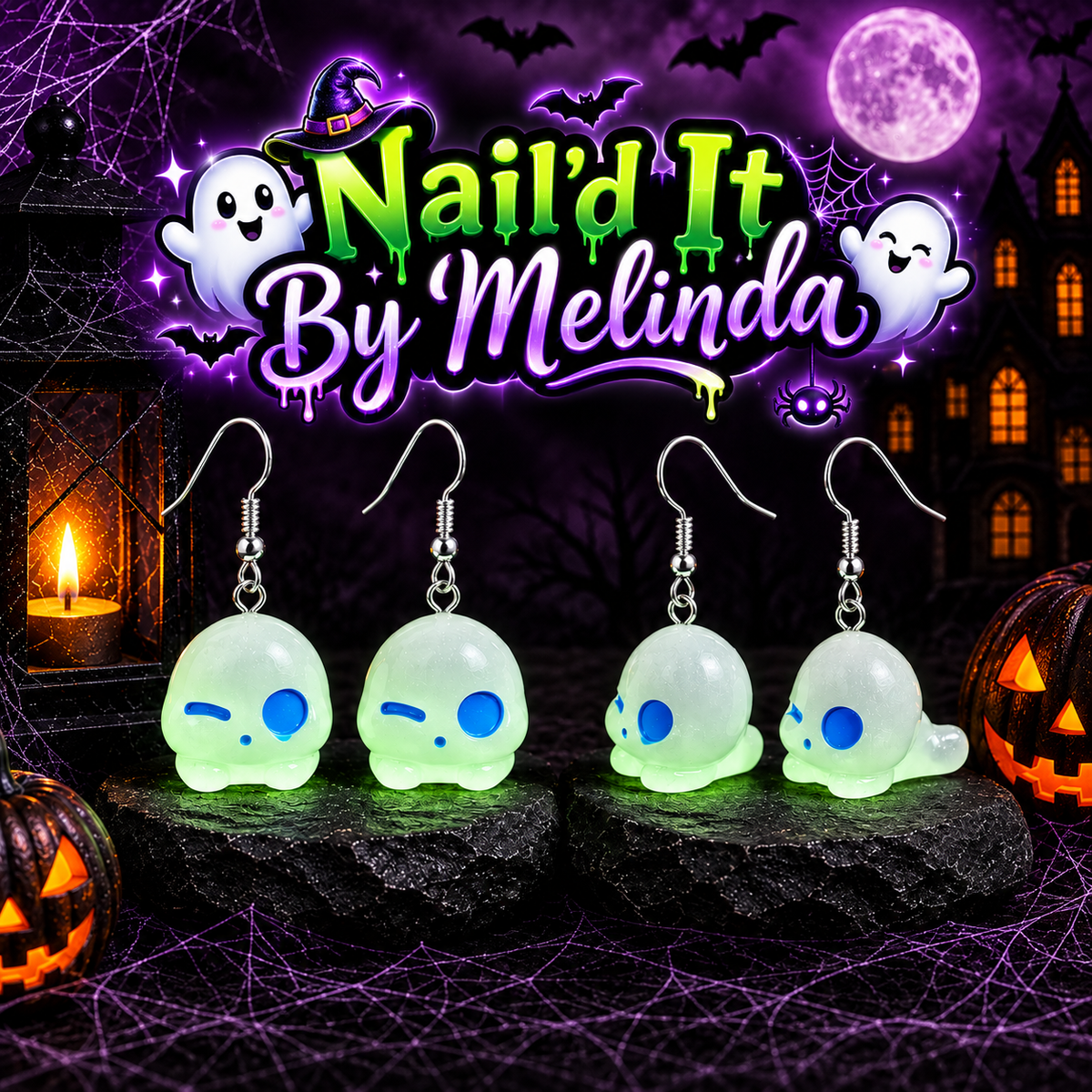 Spooky Cutie Skull Dangle Earrings