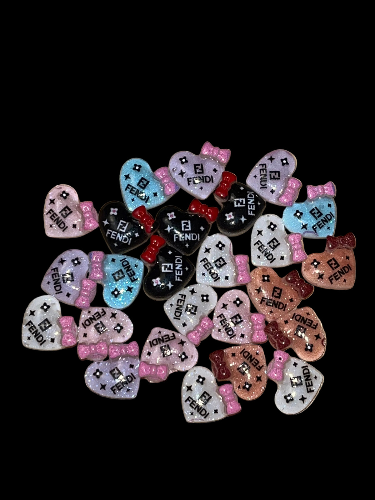 Luxe FF Heart Bow Charms