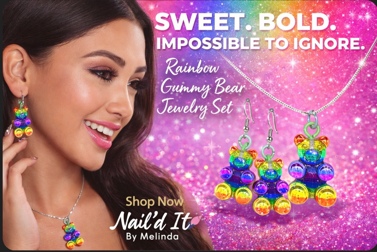 Sparkly Bear Earrings & Necklaces