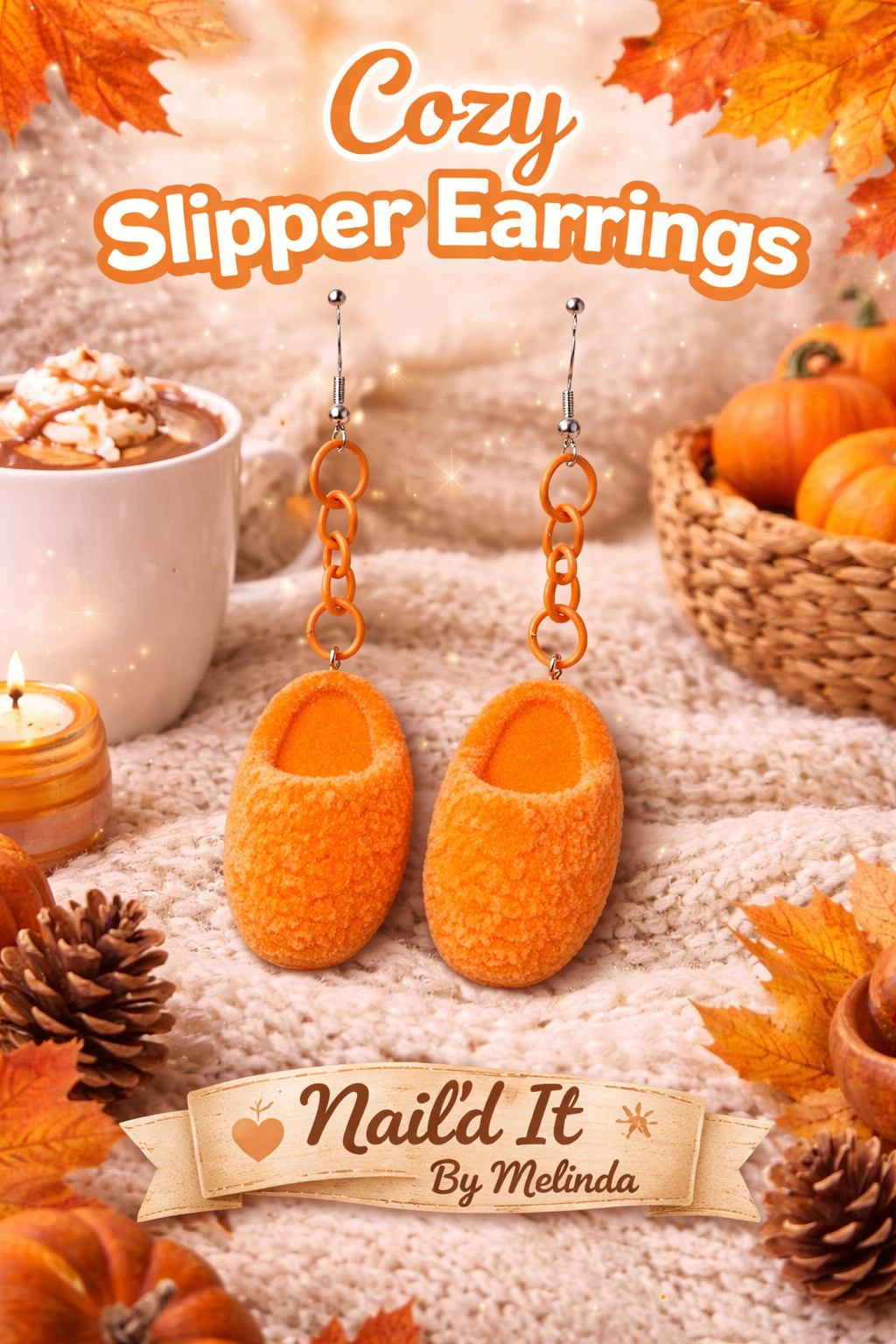 Cozy Queen Slipper Earrings