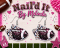 Game Day Glam Football Earrings