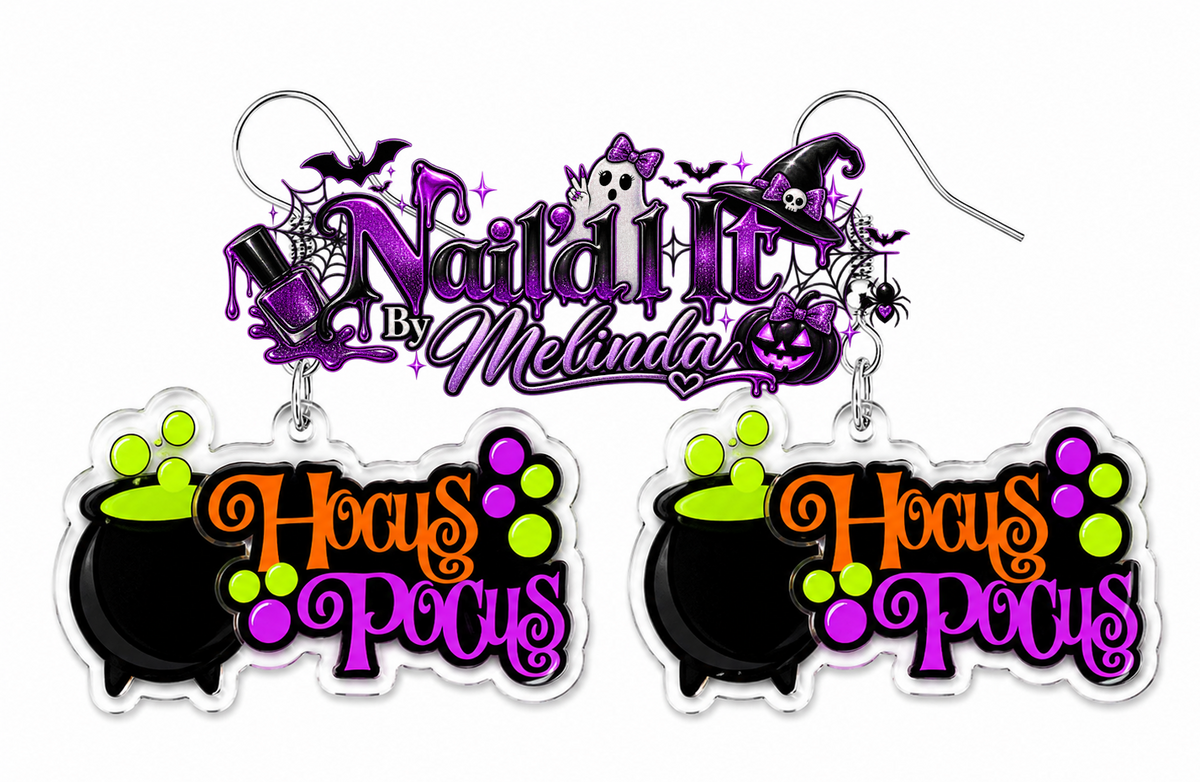 Hocus Pocus Acrylic Dangle Earrings