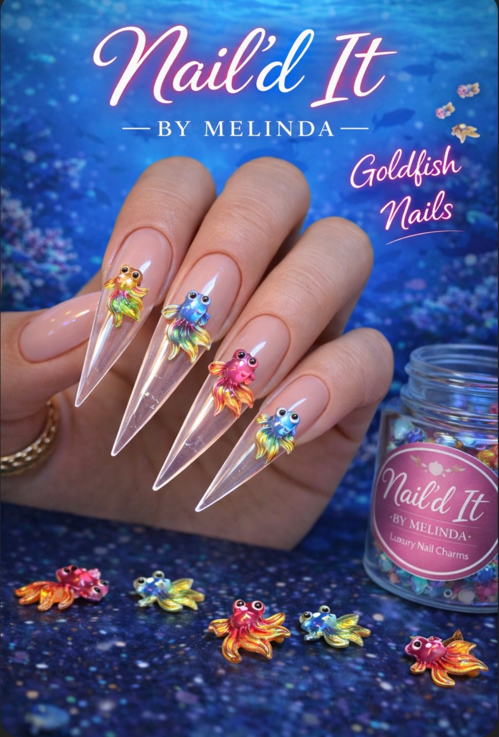 Colorful Fish Nail Charms