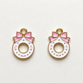 Pink Wreath with Bow Charm Earring & Necklace Set – Pink with a Purpose