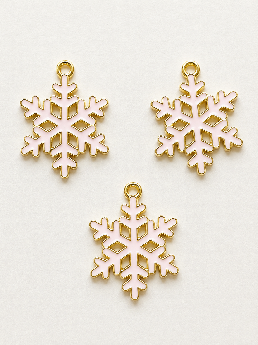 Pink Snowflake Charm Earring & Necklace Set – Pink with a Purpose