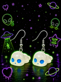 Dead Tired Alien Glow Dangle Earrings