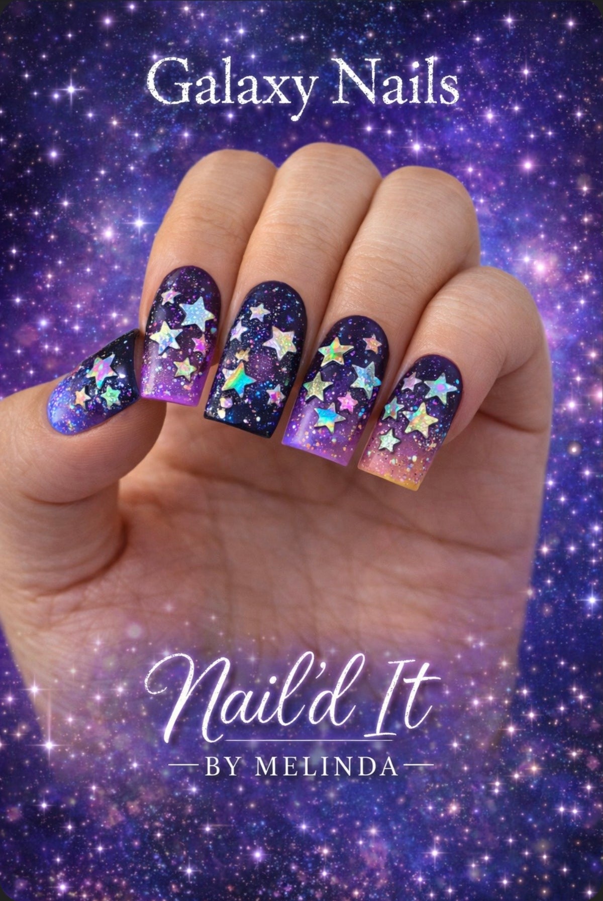 Iridescent Star Charms
