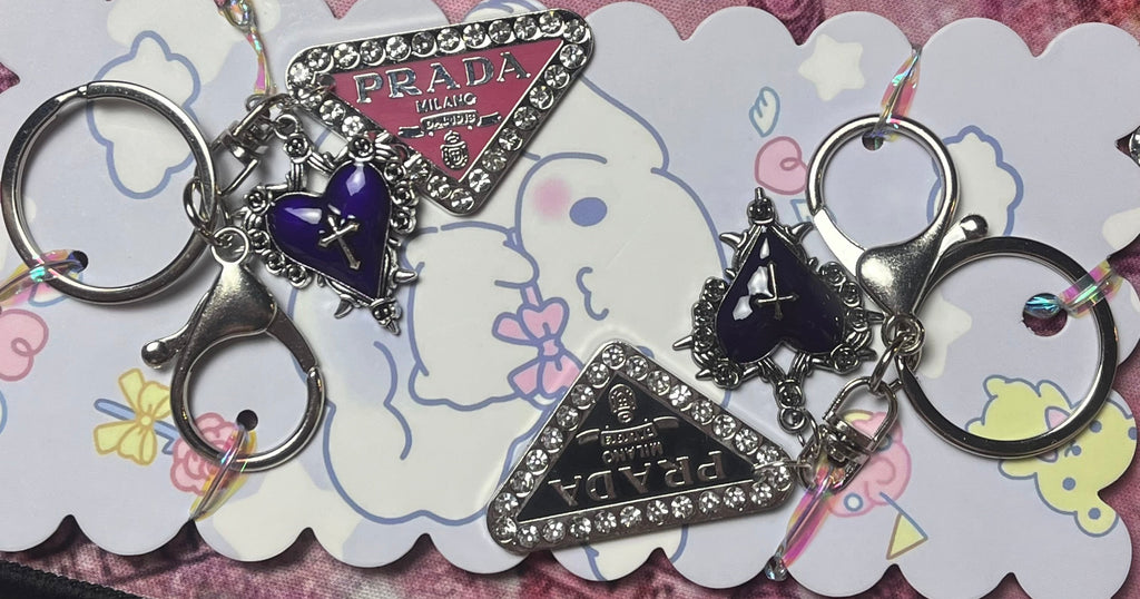 His & Hers Designer Heart Keychains