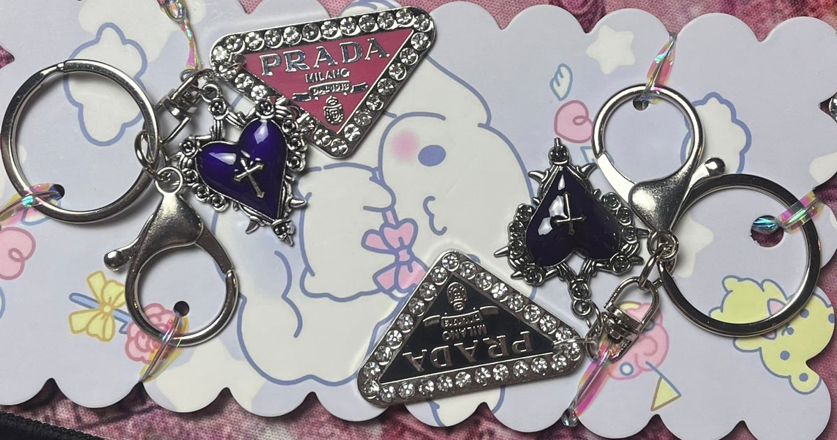 His & Hers Designer Heart Keychains