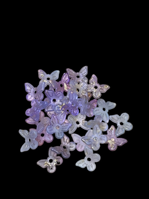 3D Pastel Jelly Butterfly Nail Charms – 15 Pieces