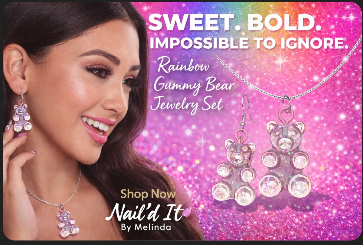 Sparkly Bear Earrings & Necklaces