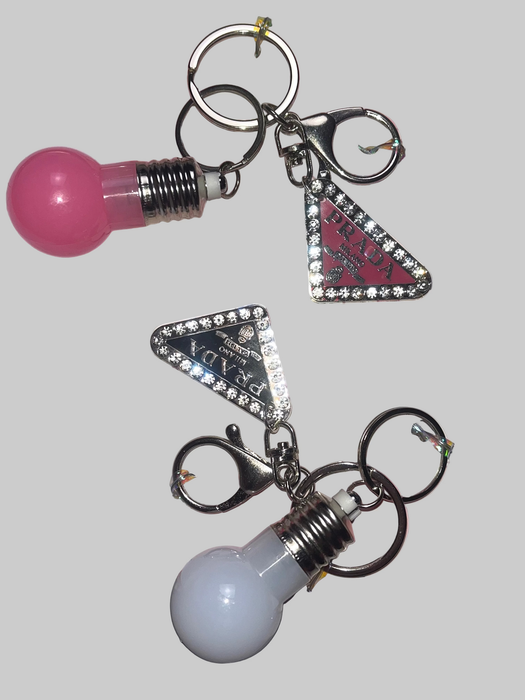 His & Hers Keychain Designer Light Bulb