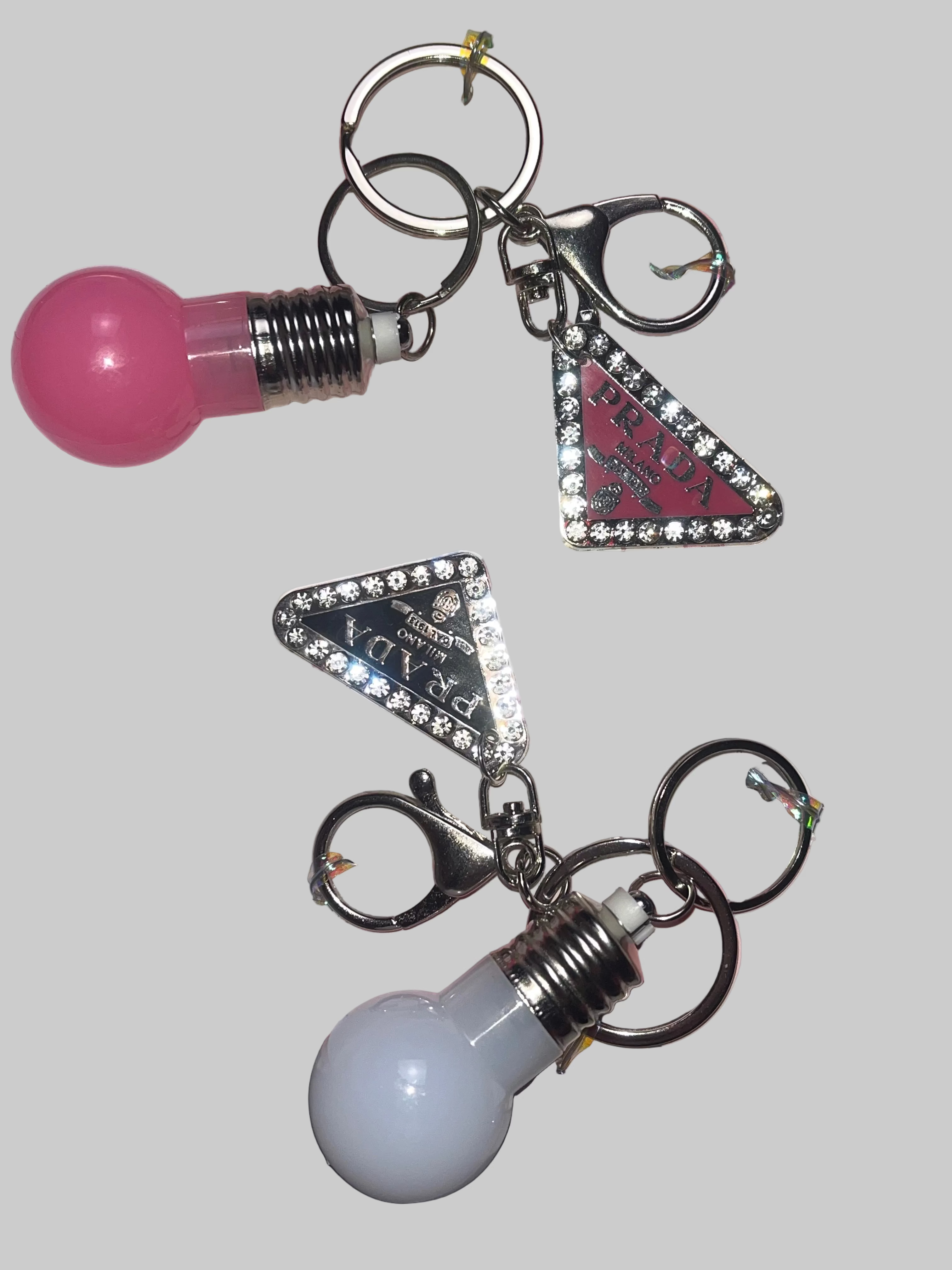 His & Hers Keychain Designer Light Bulb