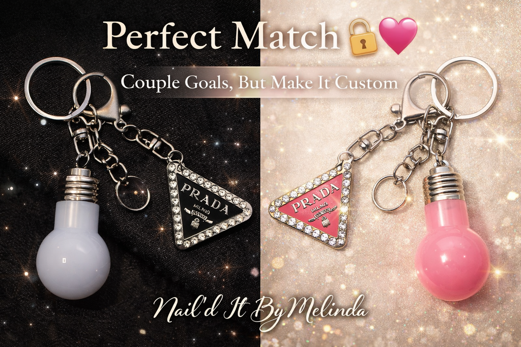 His & Hers Keychain Designer Light Bulb
