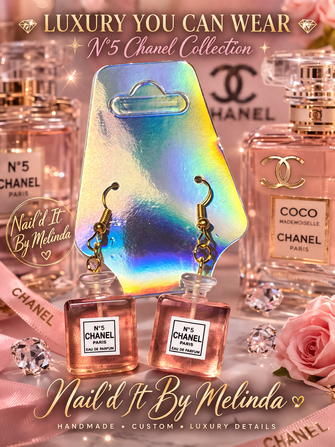 CoCo Perfume Bottle Earrings