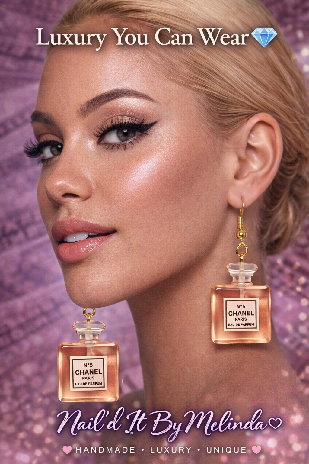 CoCo Perfume Bottle Earrings