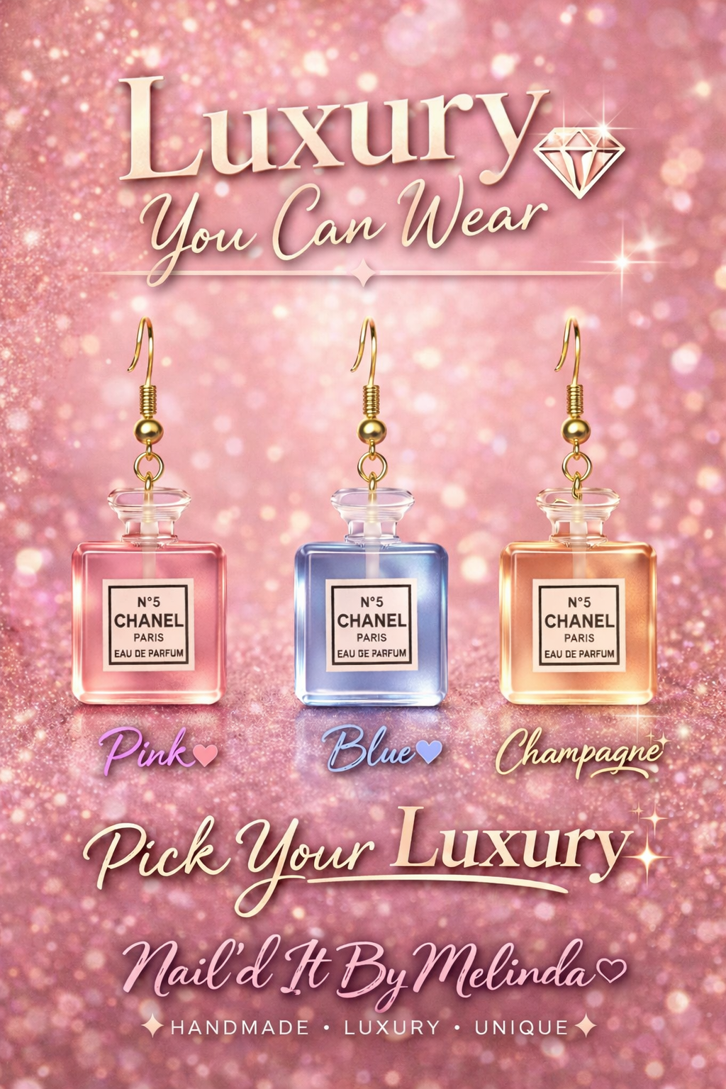 CoCo Perfume Bottle Earrings