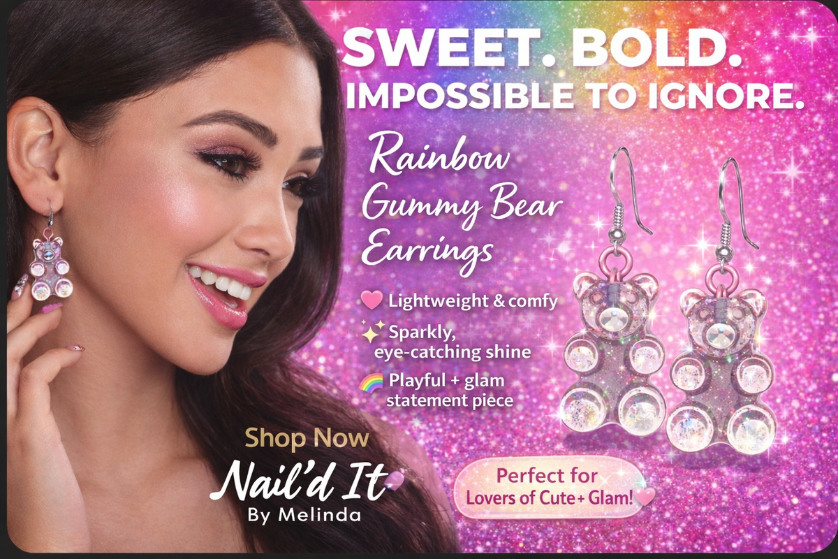 Sparkly Bear Earrings & Necklaces