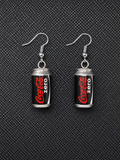 Coke Zero Drip Earrings