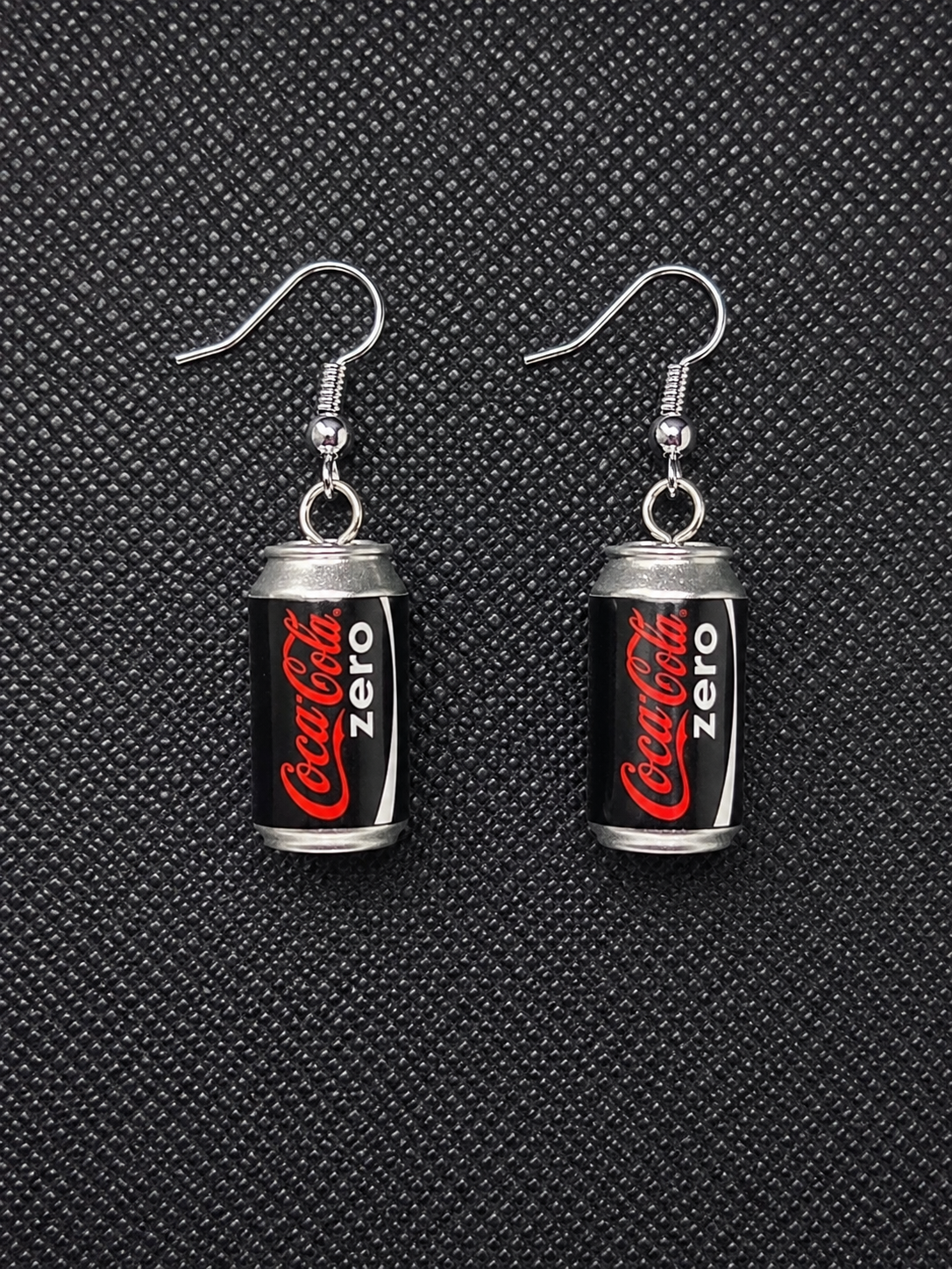 Coke Zero Drip Earrings