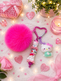 Hello Kitty Pink Addict Keychain