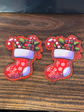 Stocking Full of Sparkle Christmas Earrings – Festive Holiday Jewelry