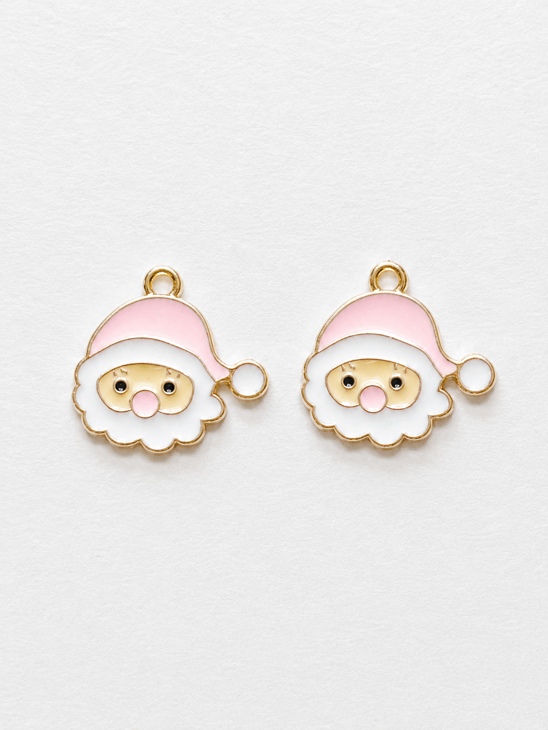 Pink Santa Face Earrings – Pink with a Purpose
