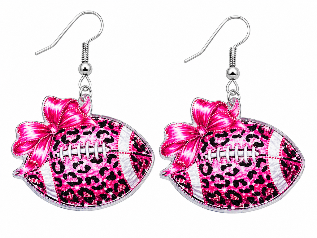 Game Day Glam Football Earrings