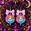 Written in the Stars – Zodiac Bow Earrings