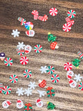 Mini Christmas Festive Nail Charm Assortment – Holiday Nail Art Mix