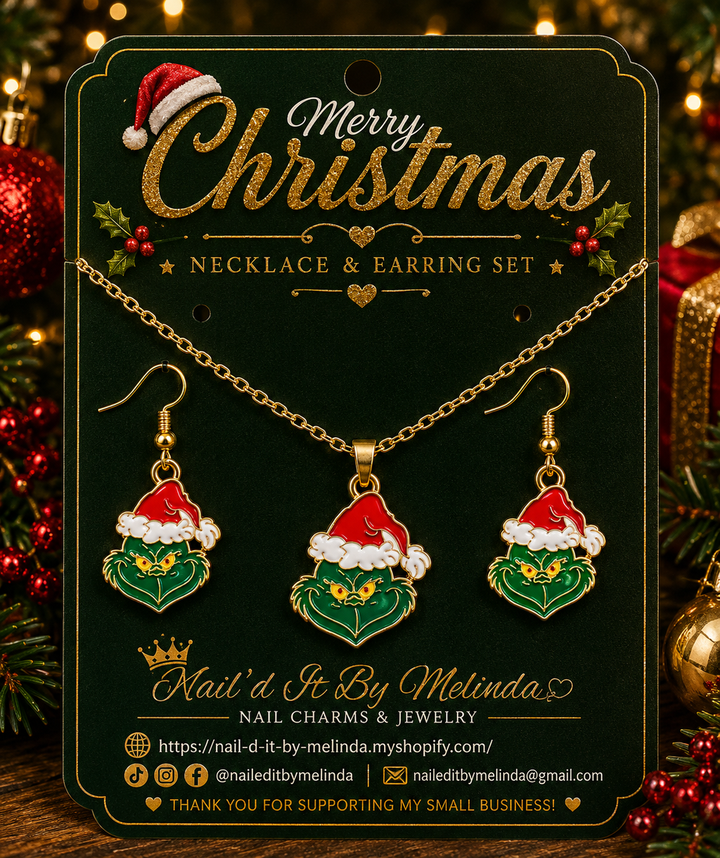 Christmas Mean & Green Jewelry Set
