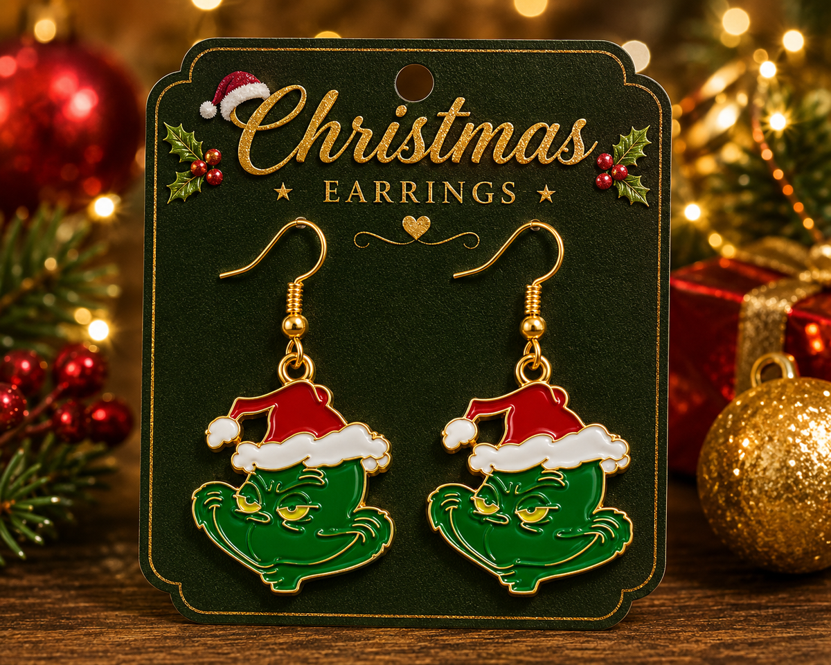 Merry Mischief Christmas Dangle Earrings