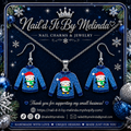 Christmas Sweater Necklace & Earring Set – Festive Holiday Jewelry