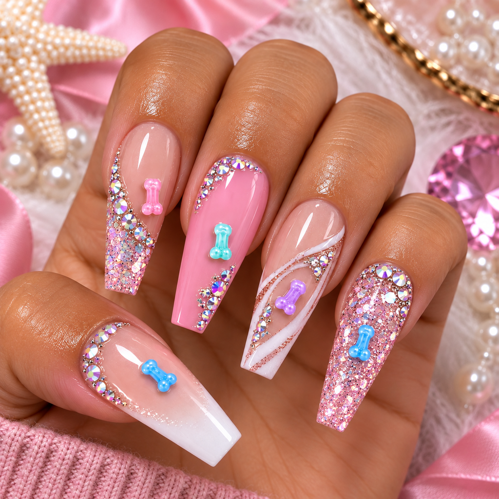 Too Cute To Be Naughty Nail Charms
