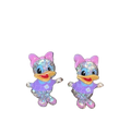 Daisy Duck Glitter Dangle Earrings - stud view