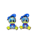 Donald Duck Glitter Dangle Earrings - stud view
