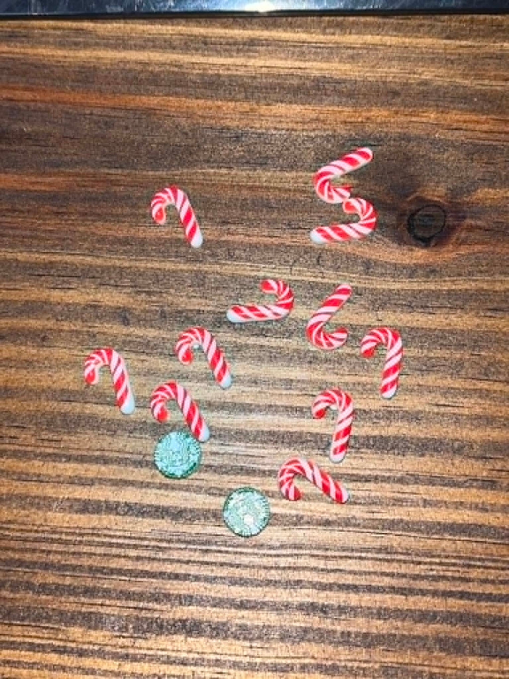 Candy Cane Cutie Christmas Nail Charms – Festive 3D Holiday Nail Art