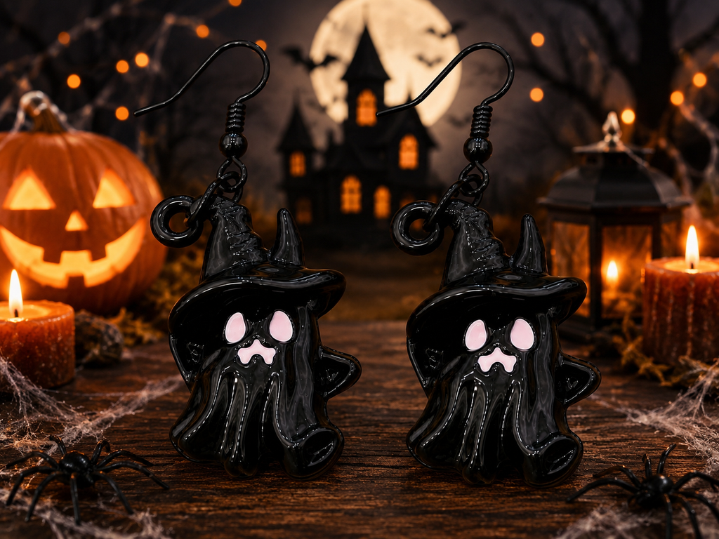 Midnight Witch Ghost Earrings
